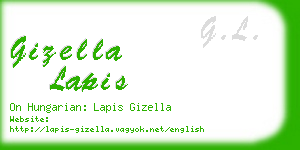 gizella lapis business card